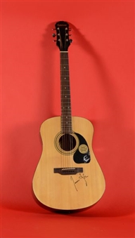 James Taylor Signed Acoustic Guitar